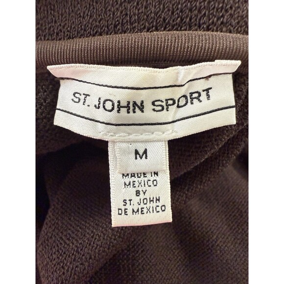 St. John Maxi Santana Knit Pull on Skirt Bottom Fringe Brown Size M Boho - Picture 12 of 12